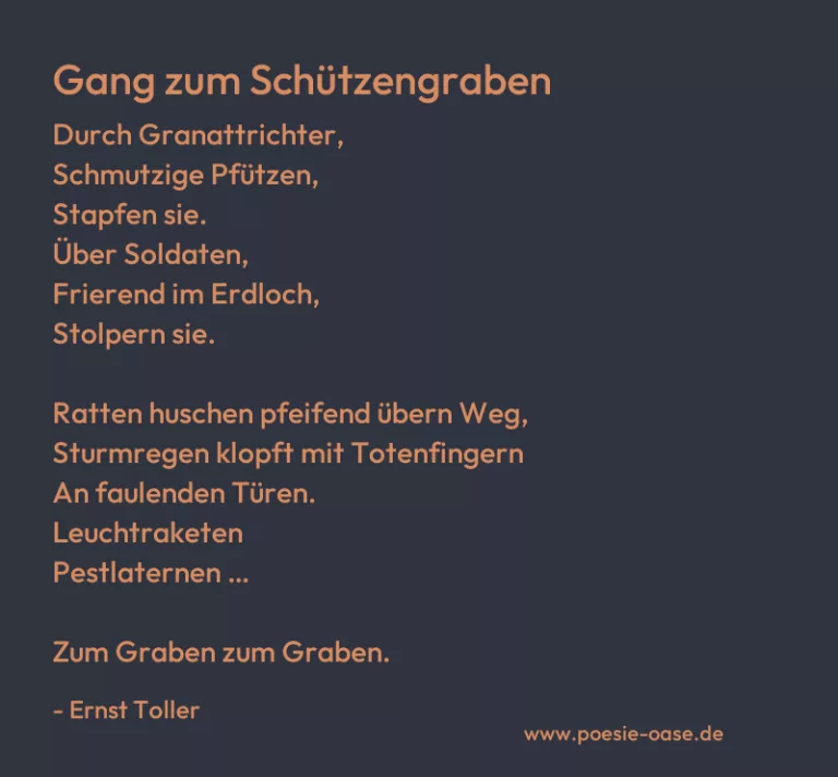 Gang zum Schützengraben