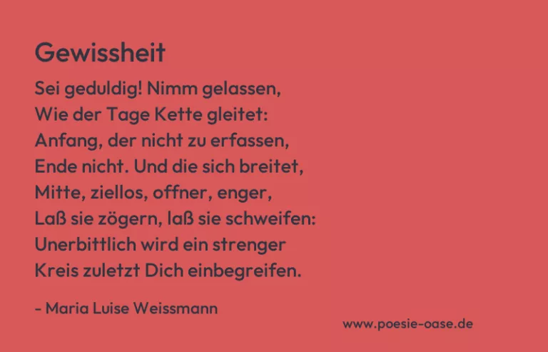 Gewissheit