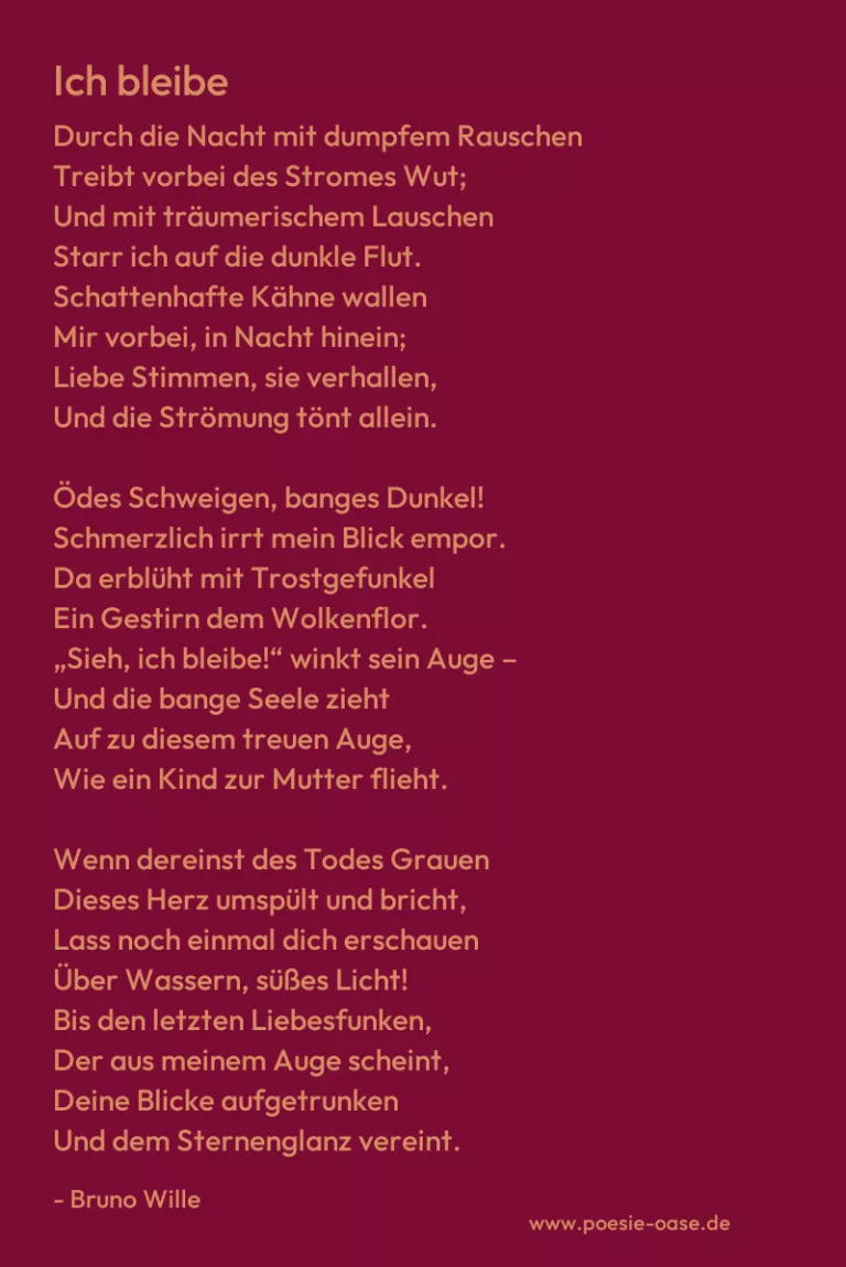 Ich bleibe