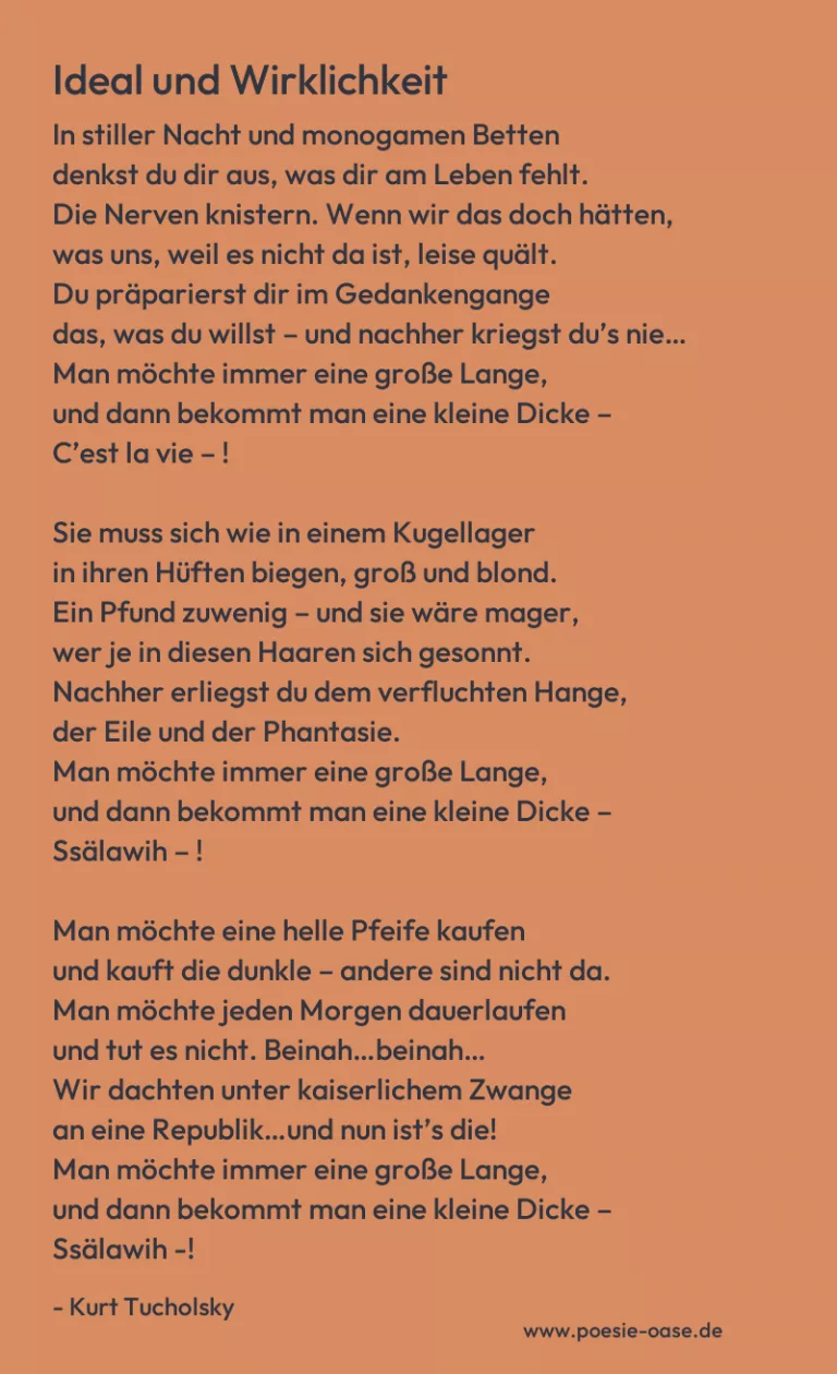 Ideal und Wirklichkeit