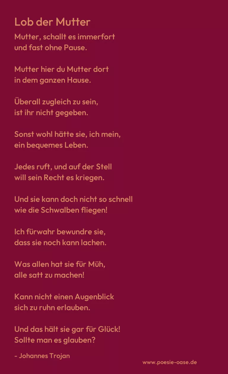 Lob der Mutter