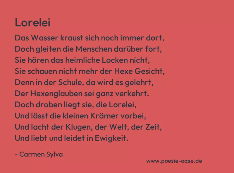 Gedicht: Lorelei von Carmen Sylva