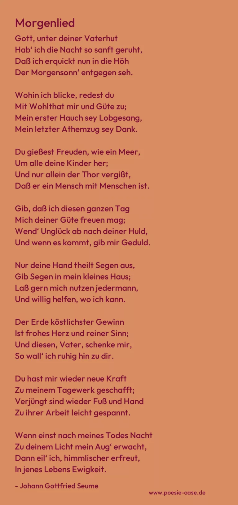 Morgenlied