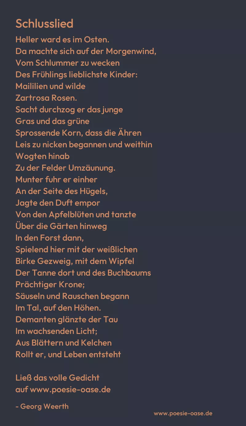 Gedicht: Schlusslied von Georg Weerth