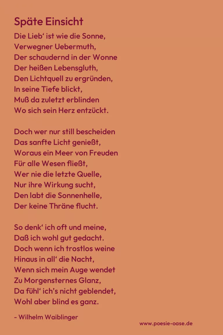 Späte Einsicht