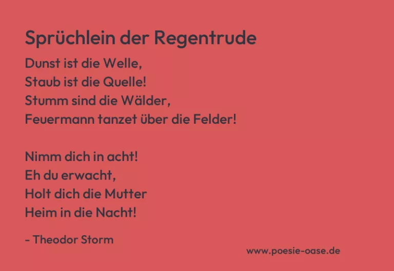 Sprüchlein der Regentrude