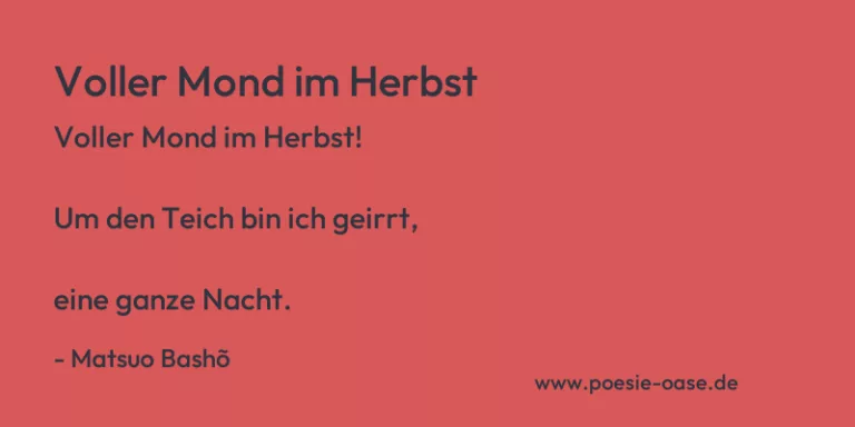 Voller Mond im Herbst