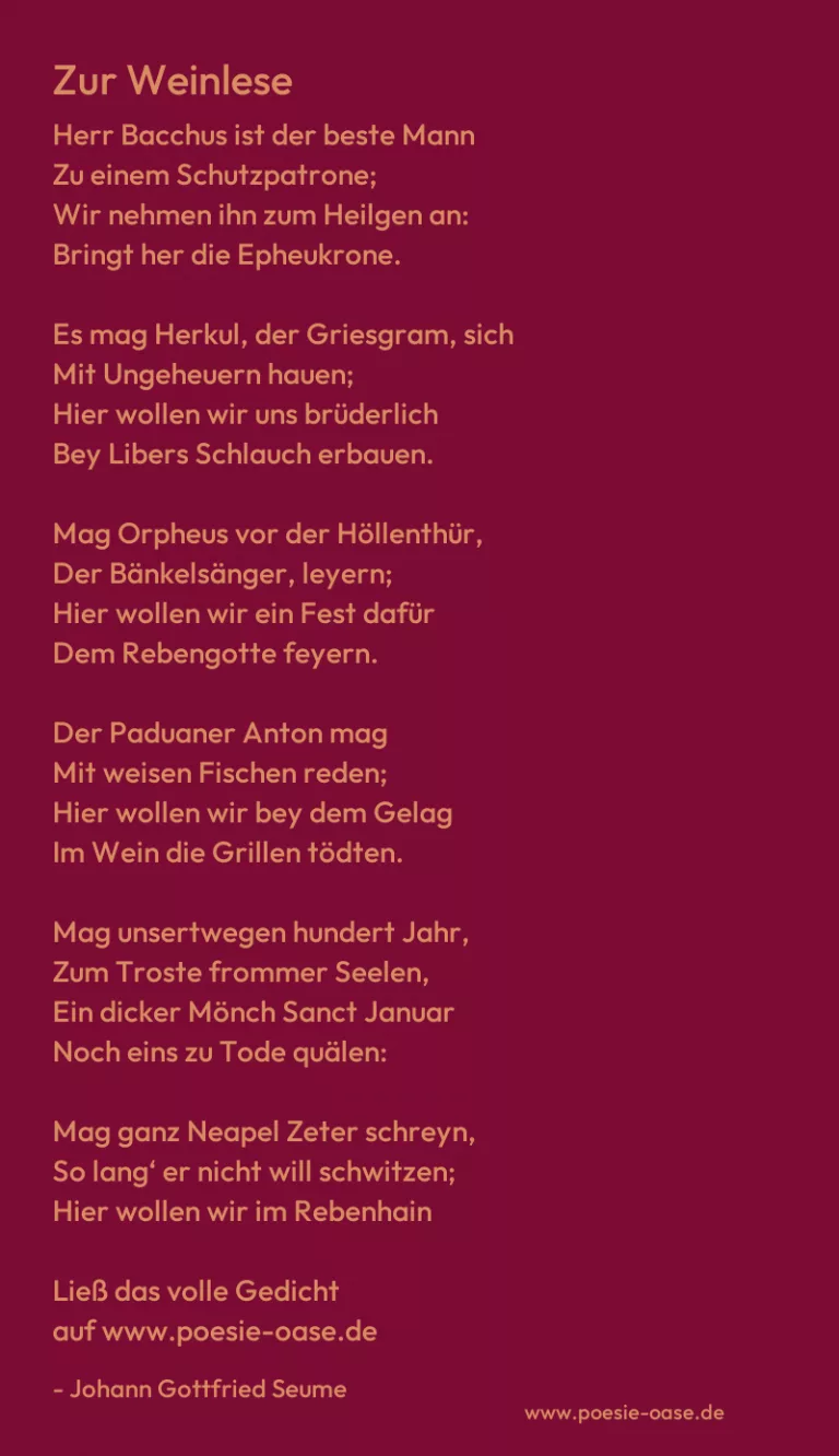 Zur Weinlese