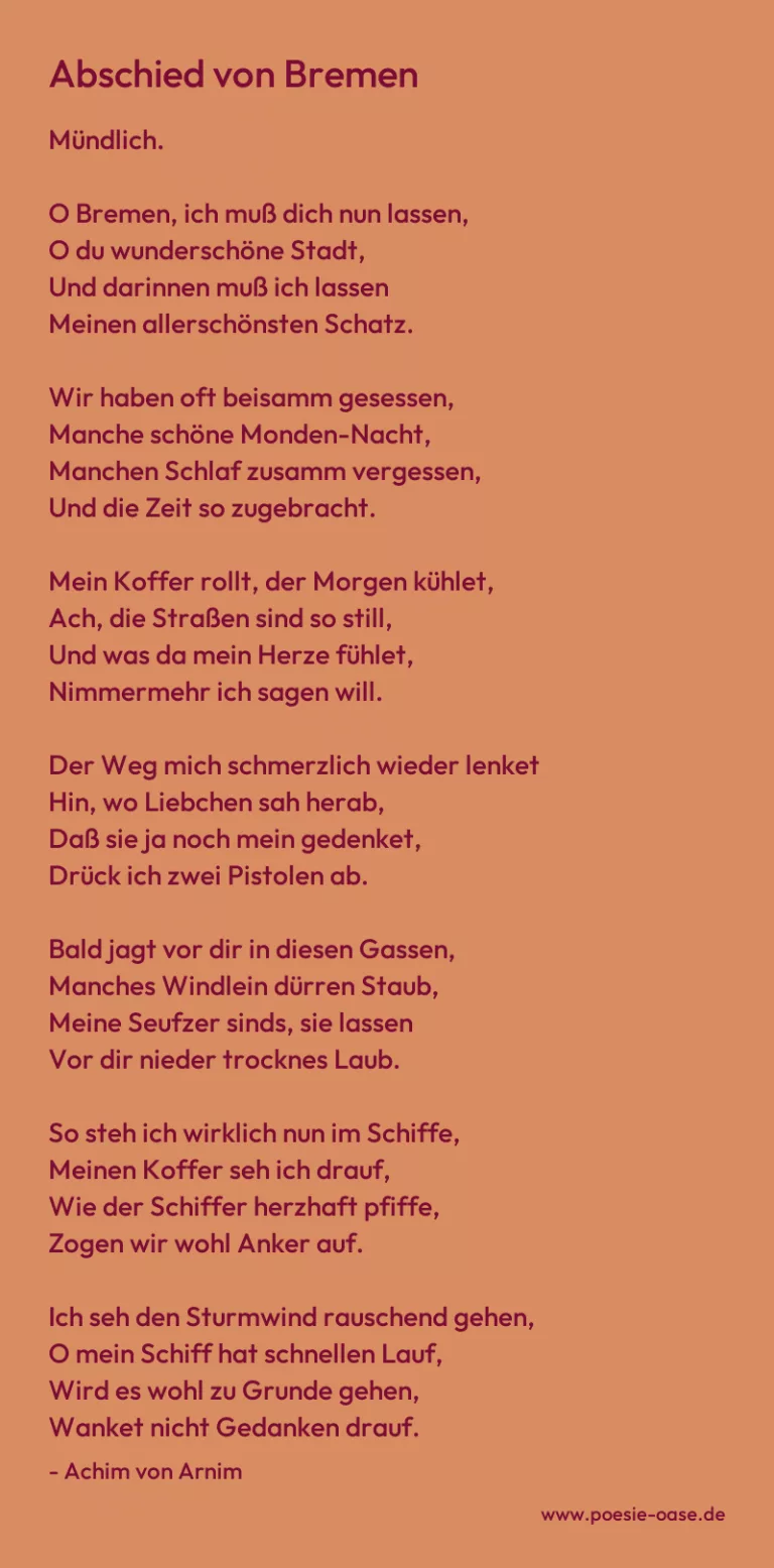 Abschied von Bremen