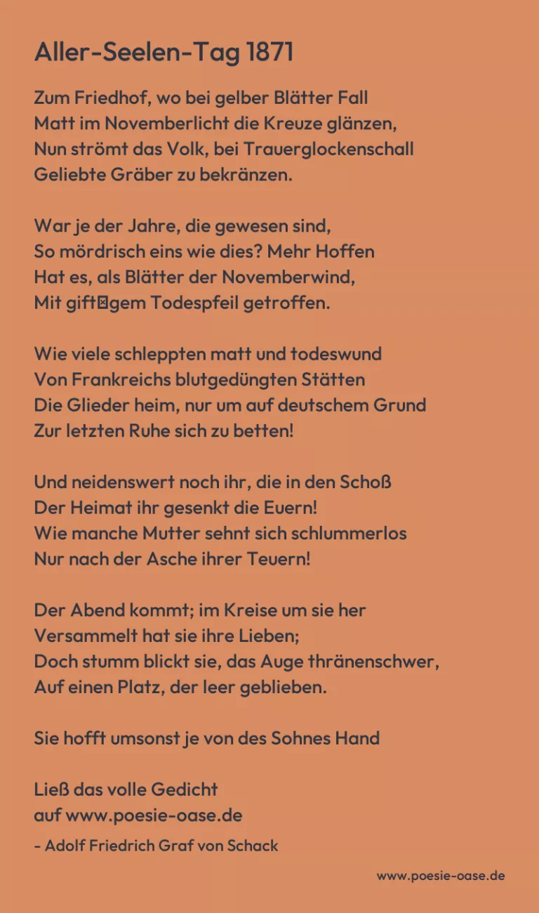 Aller-Seelen-Tag 1871