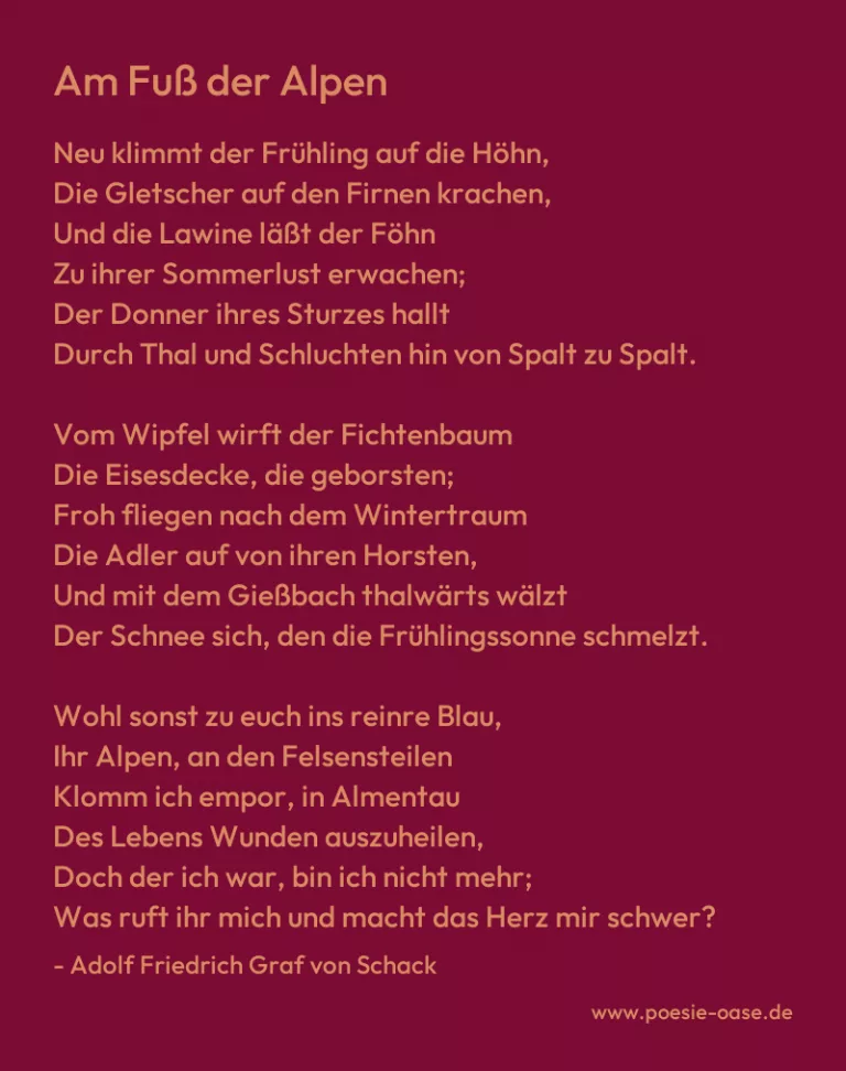 Am Fuß der Alpen