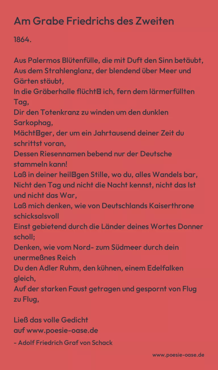 Am Grabe Friedrichs des Zweiten