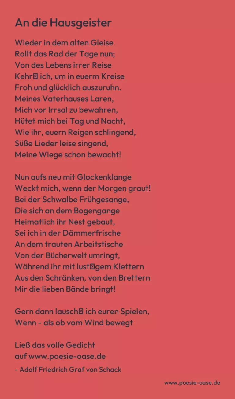An die Hausgeister
