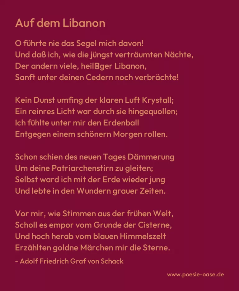 Auf dem Libanon
