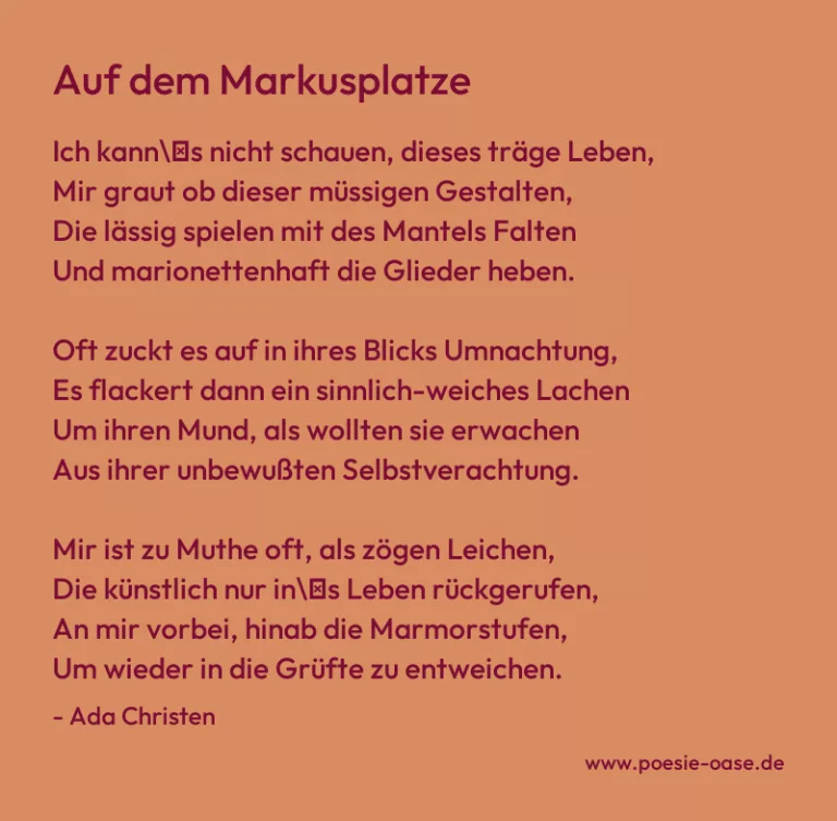 Auf dem Markusplatze