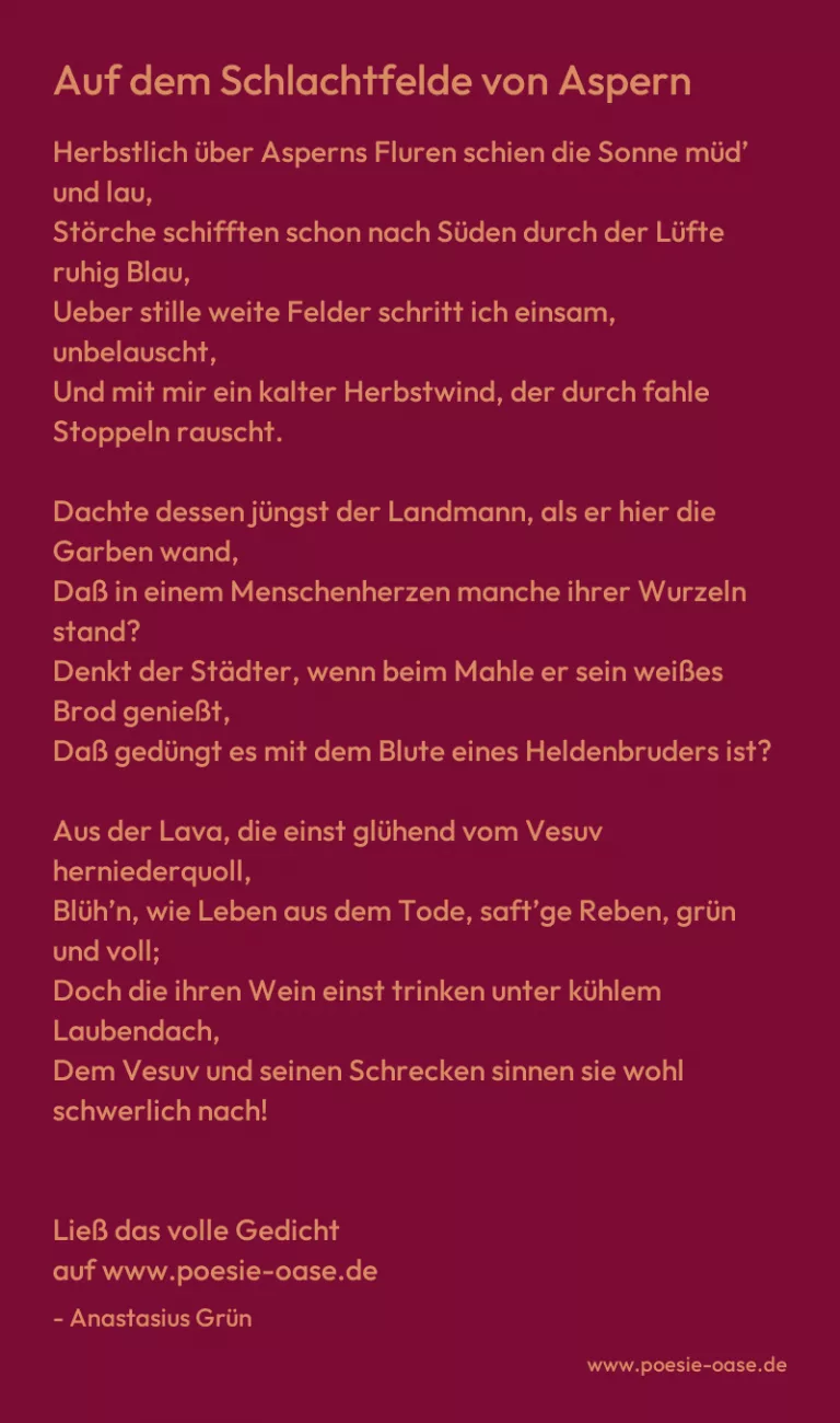 Auf dem Schlachtfelde von Aspern