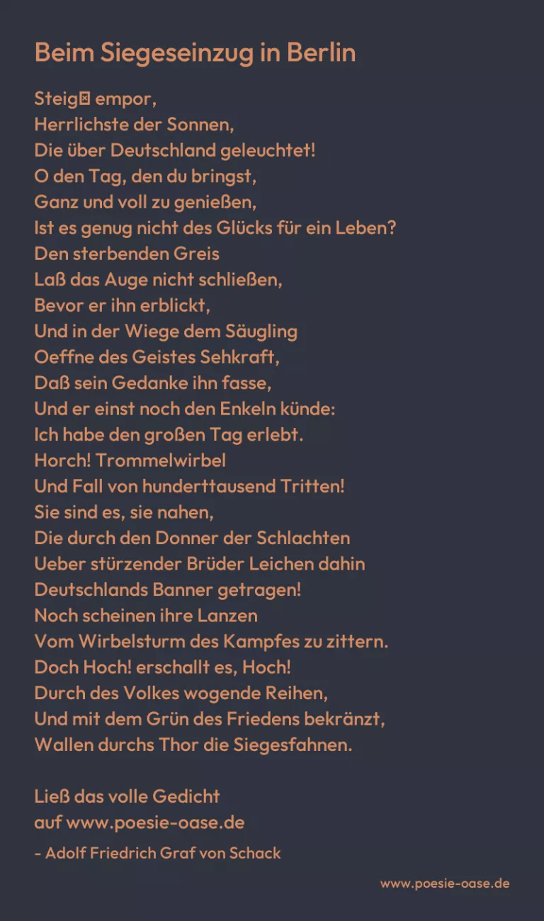 Beim Siegeseinzug in Berlin