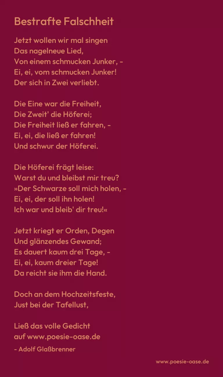 Bestrafte Falschheit