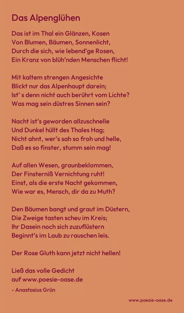 Das Alpenglühen