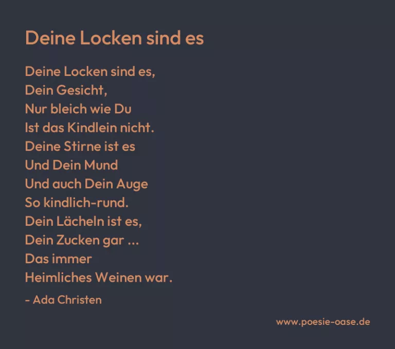 Deine Locken sind es