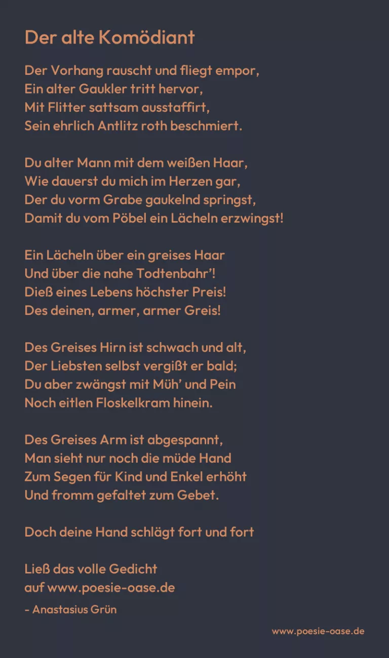 Der alte Komödiant