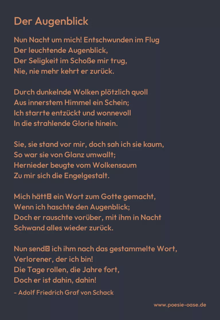 Der Augenblick