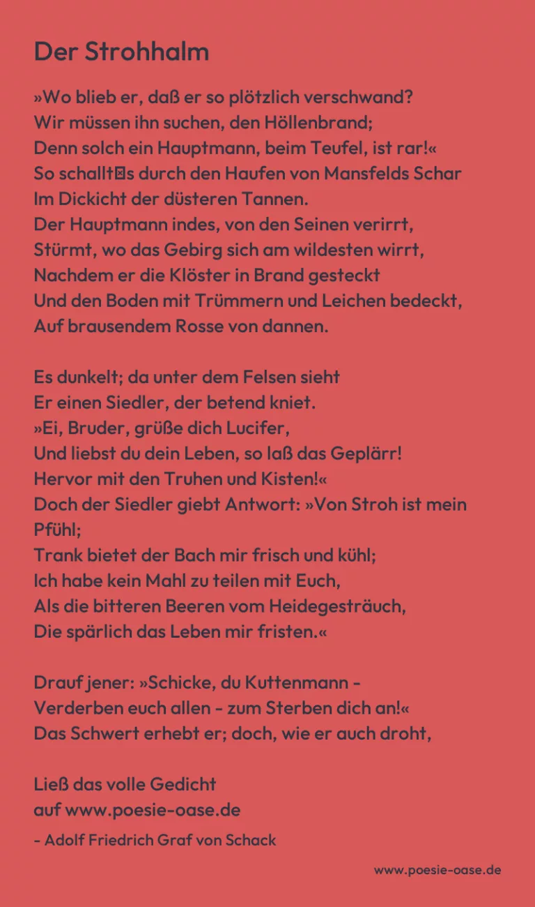 Der Strohhalm