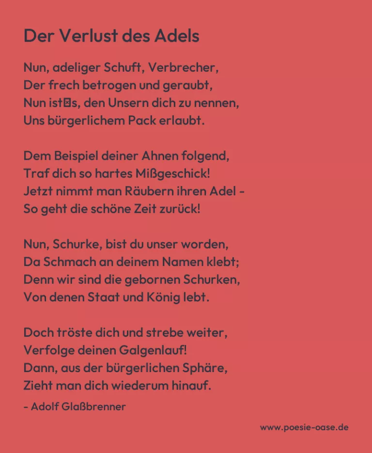 Der Verlust des Adels