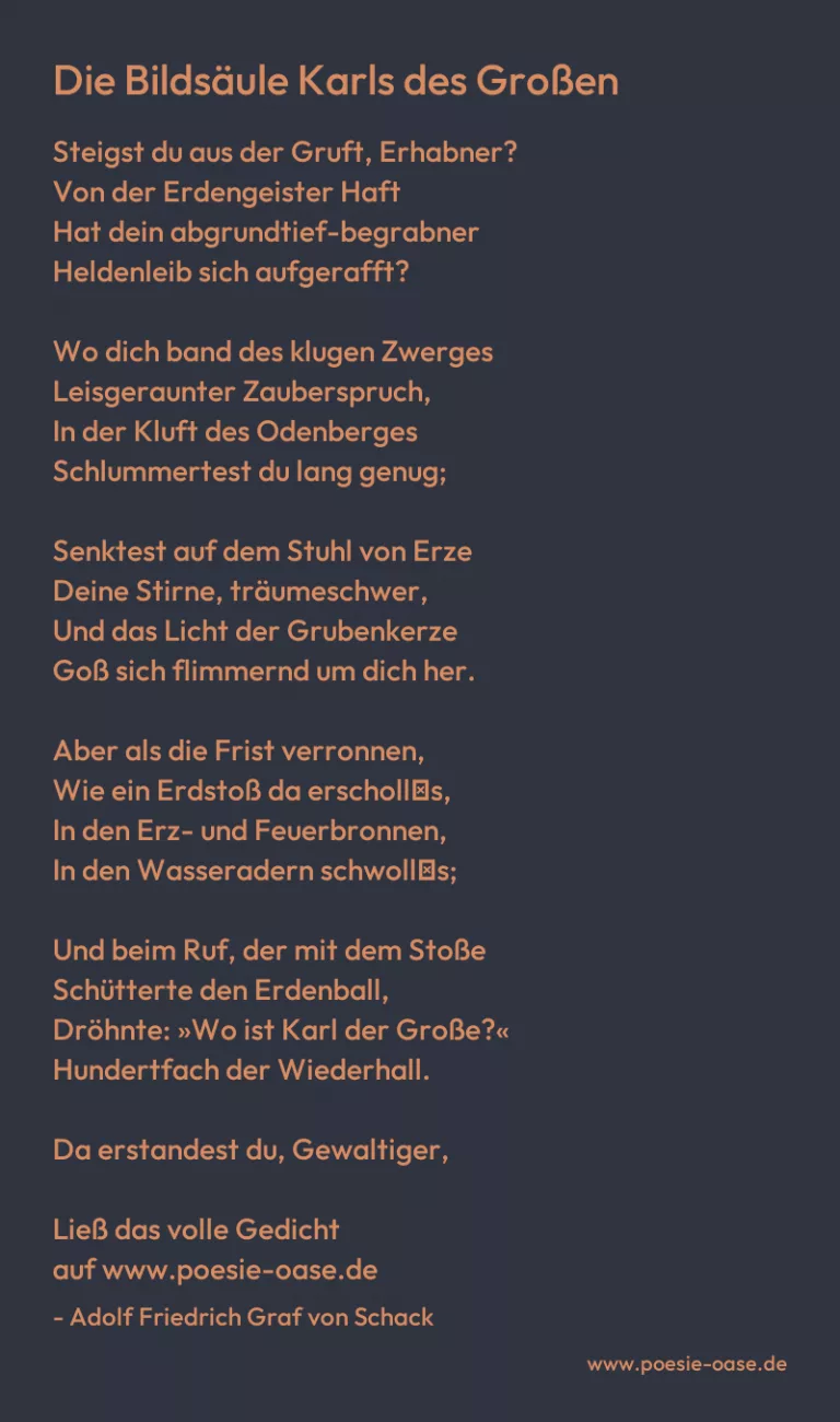 Die Bildsäule Karls des Großen