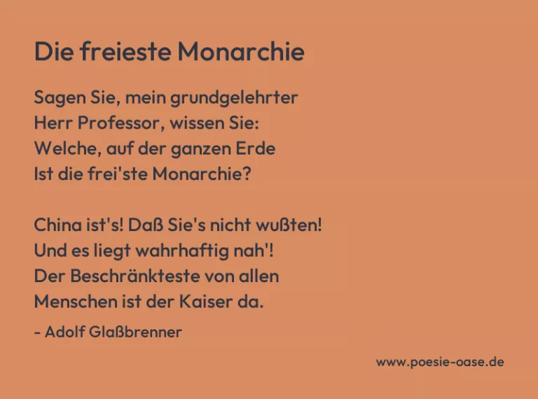 Die freieste Monarchie