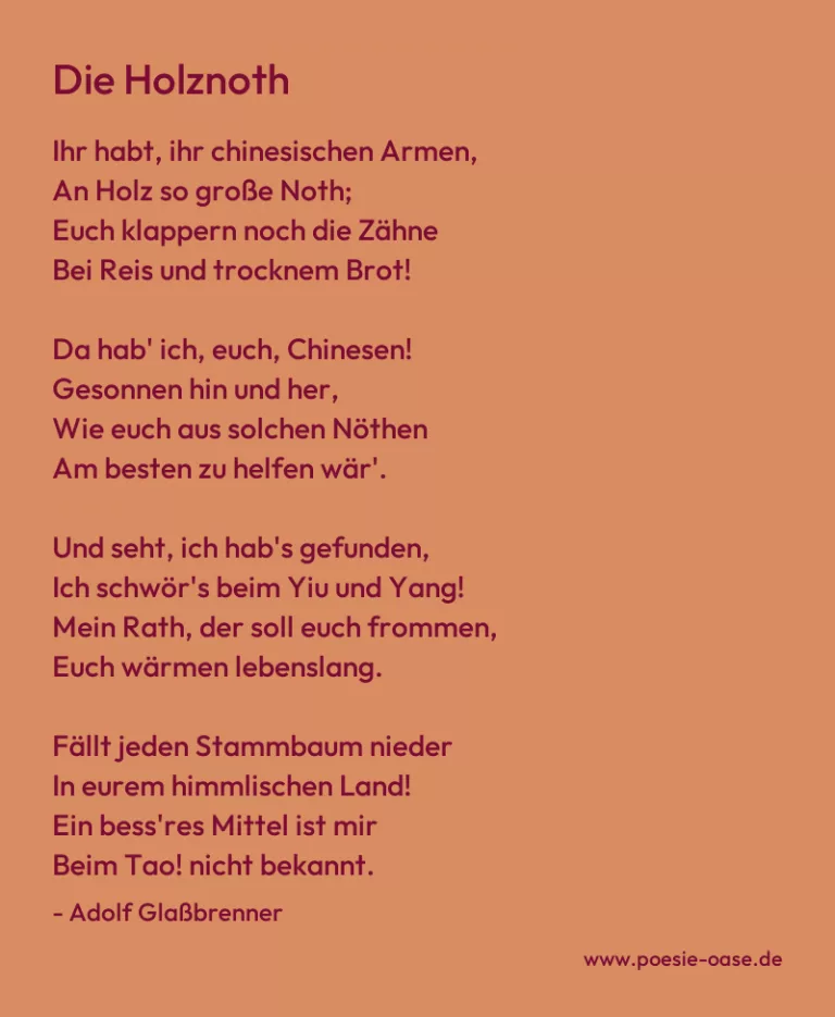 Die Holznoth