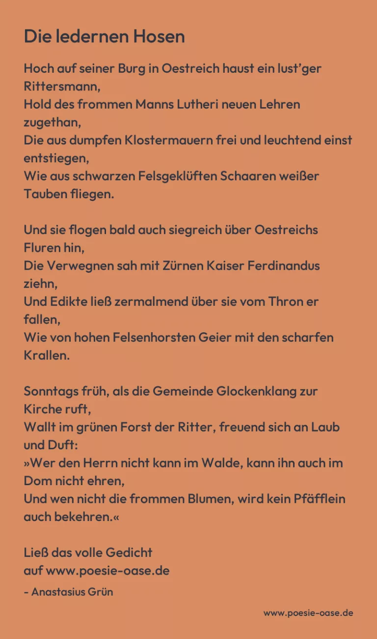 Die ledernen Hosen