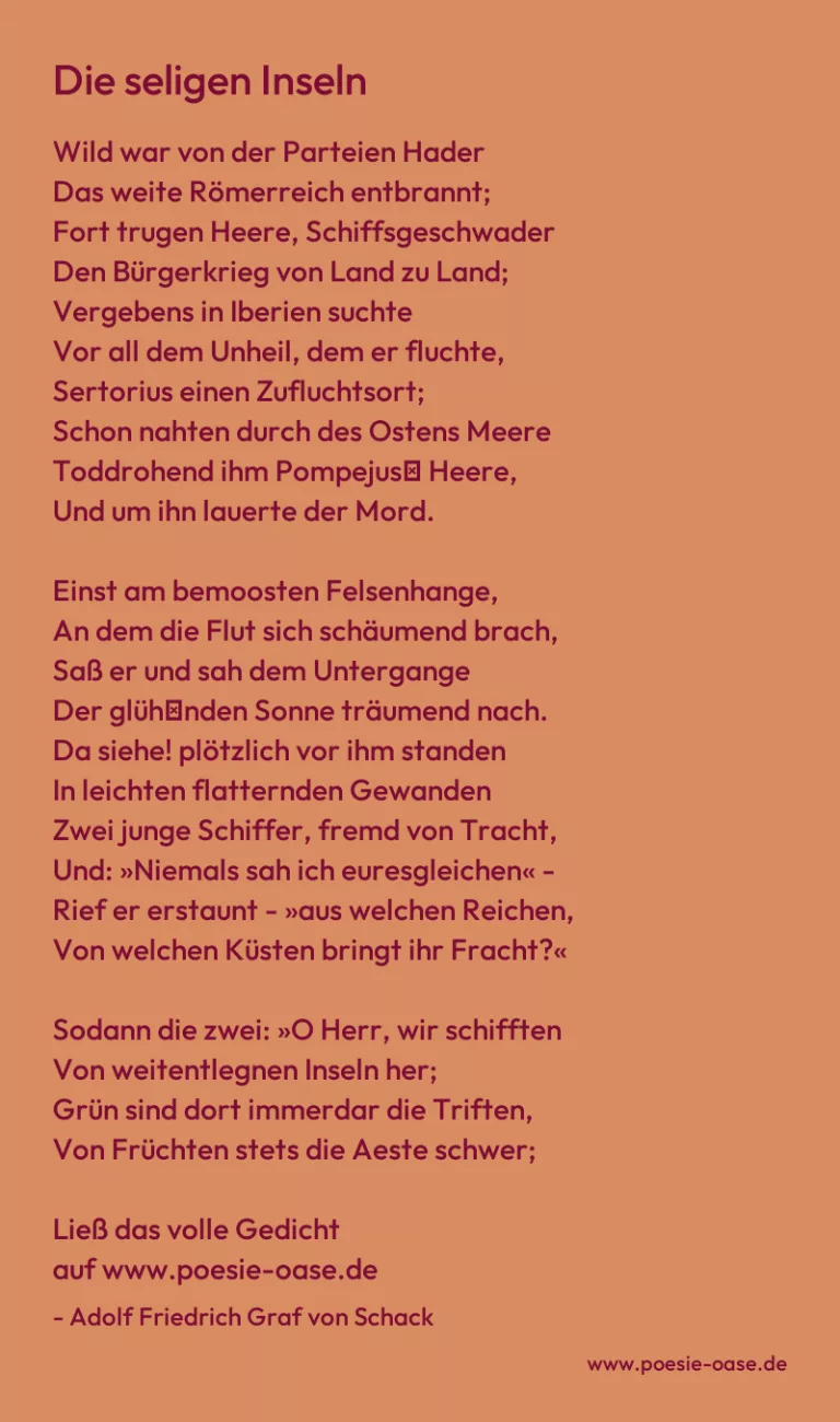 Die seligen Inseln