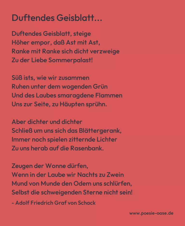 Duftendes Geisblatt…