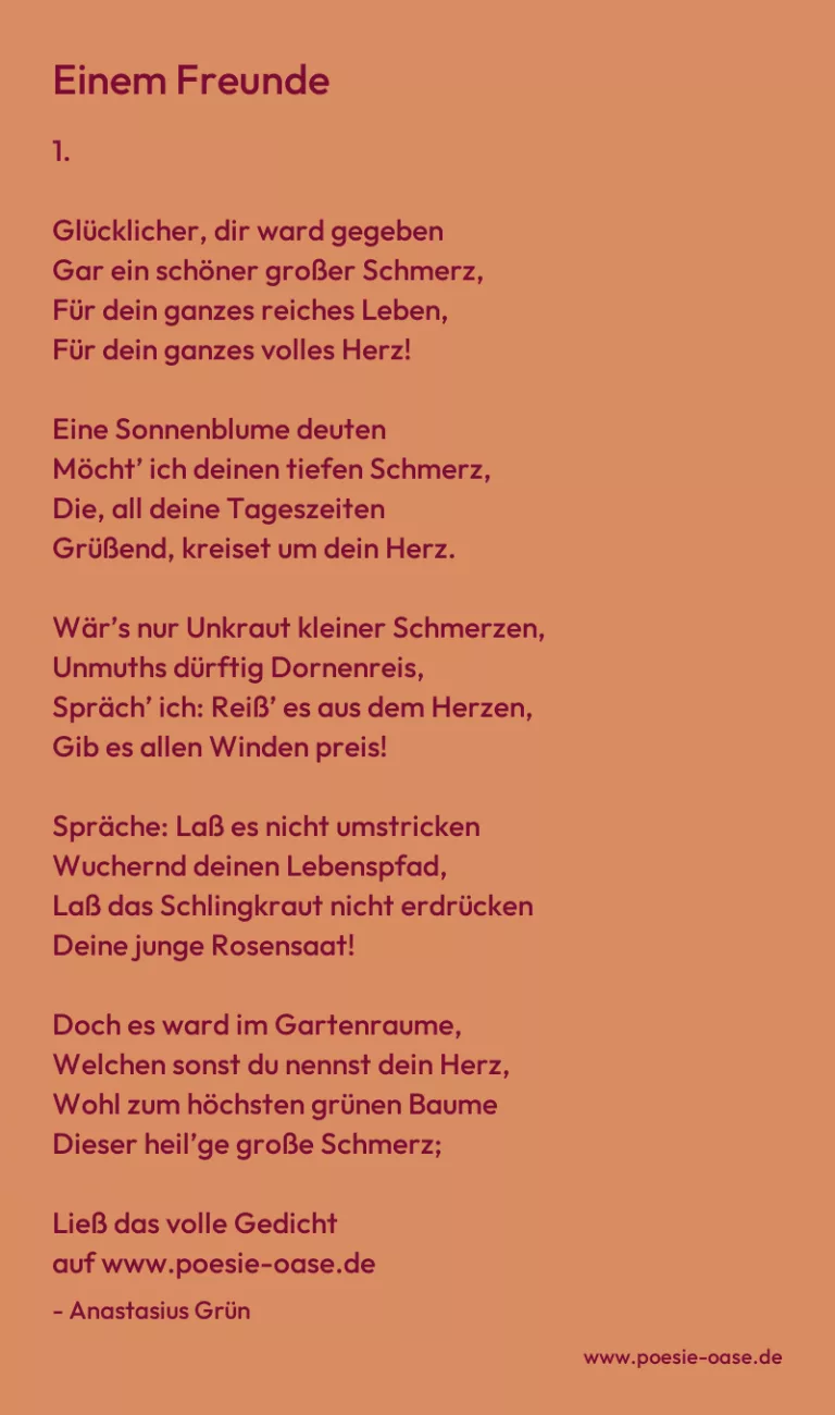 Einem Freunde