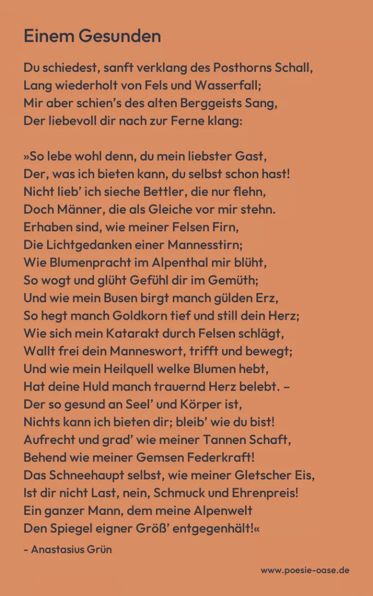 Einem Gesunden