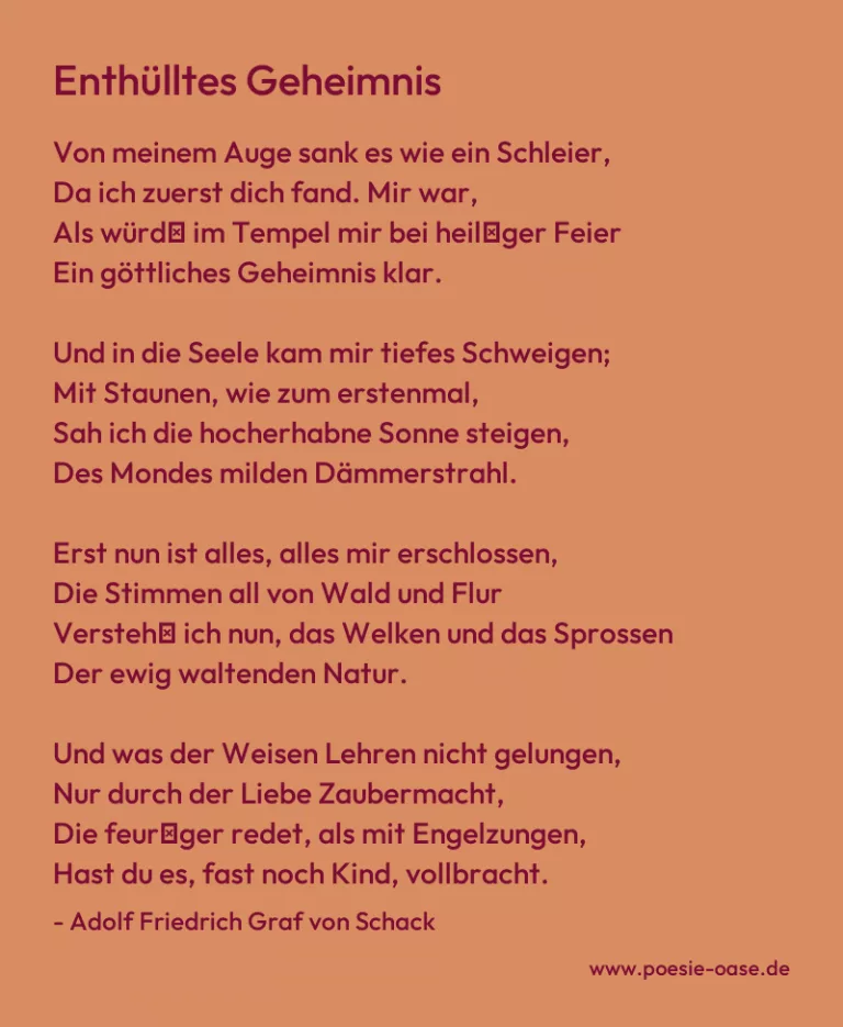 Enthülltes Geheimnis