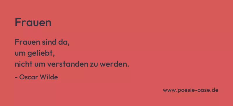 Gedicht: Frauen von Oscar Wilde