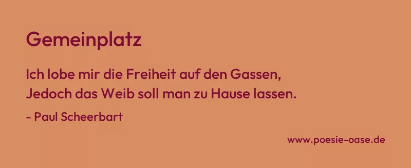 Gedicht: Gemeinplatz von Paul Scheerbart