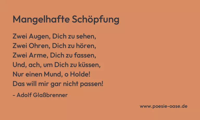 Mangelhafte Schöpfung