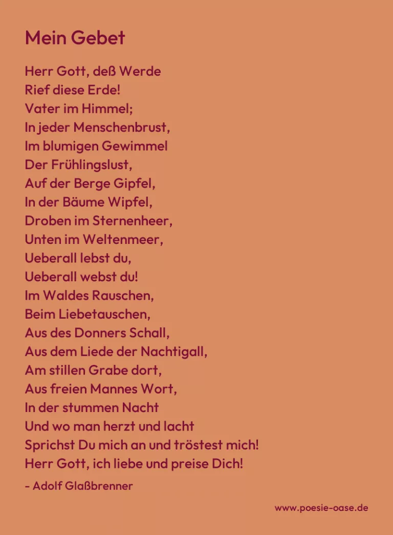 Mein Gebet