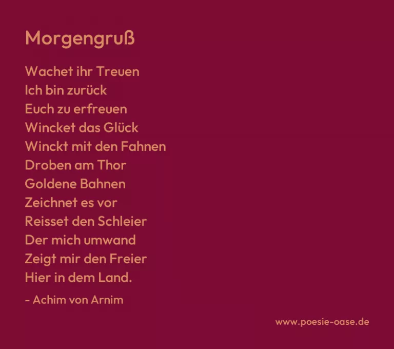 Morgengruß