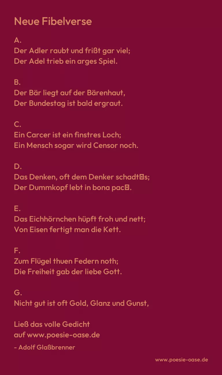 Neue Fibelverse