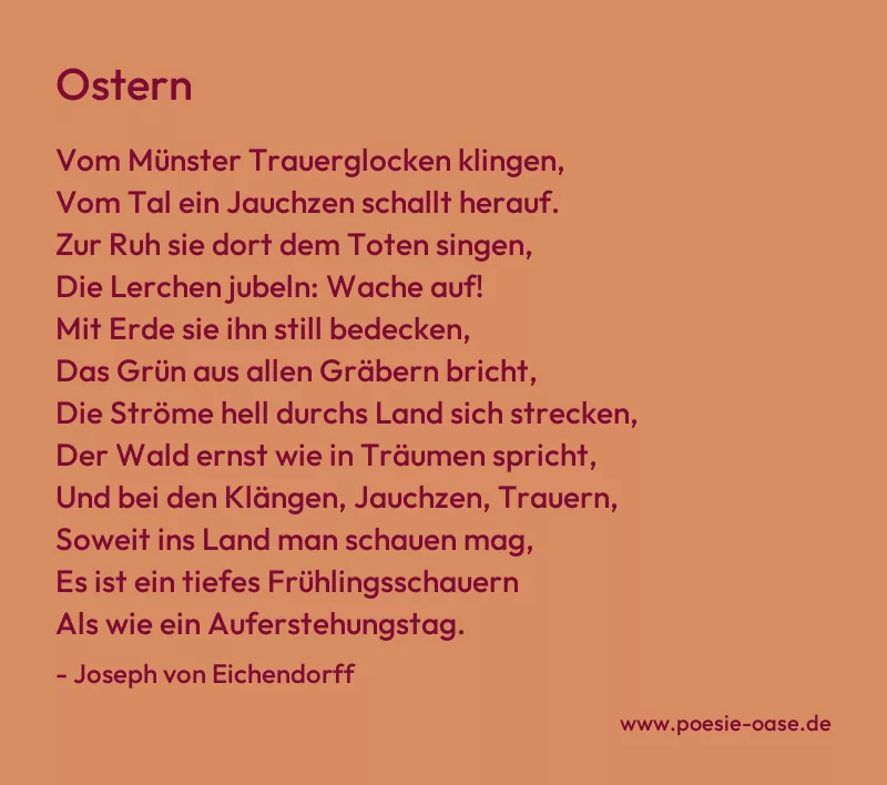 Gedicht: Ostern von Joseph von Eichendorff