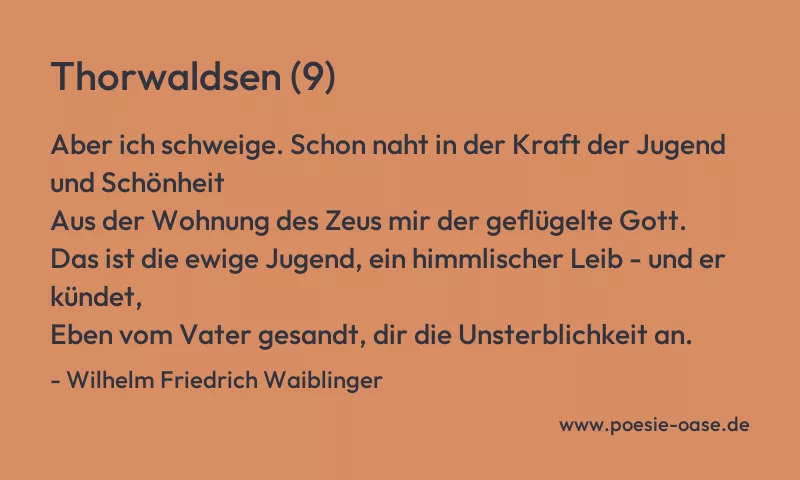 Gedicht: Thorwaldsen (9) von Wilhelm Friedrich Waiblinger