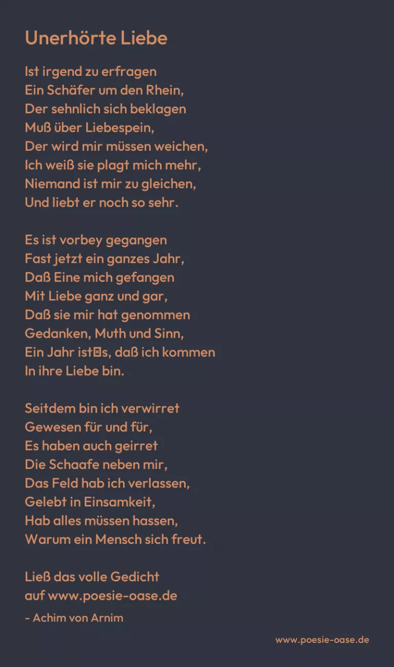 Unerhörte Liebe