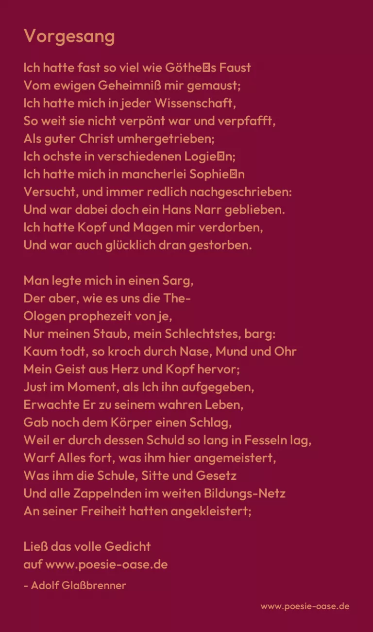 Vorgesang
