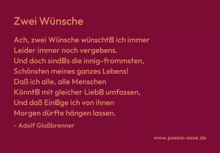 Zwei Wünsche