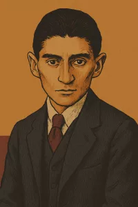 Karikatur von Franz Kafka