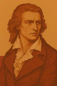 Karikatur von Friedrich Schiller